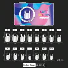 Half Matte Clear False Gel Nail Tips 15 Sizes, 300Pcs, Ultra Fit & Natural Full Cover Nail Tip For Nail Salons And DIY Nail Art Press On Nails Nail Supplies - Clear - View 14