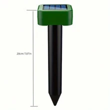 2/4/8 pièces Répulsif à taupes amélioré pour pelouses, répulsif à gophers à technologie à ondes sonores alimenté par énergie solaire, répulsif à serpents, répulsif à campagnols pour extérieur, pelouses, jardin, toutes nuisibles, pics, pieux, chasseur