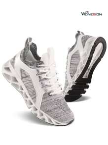 Valentine's Day Womens Running Shoes Festival Gift Athletic Tennis Sneakers Sports Walking Shoes - 淺灰色 - 查看 1