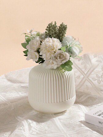 New Nordic Style Creative Vase Decoration Handicraft Plant Pot Dry And Wet Flowers Decorative Plastic Container (Without Flowers) Home Decor Room Decor Flower Vase Glass Vase