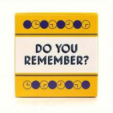 Do You Remember Card Game,50 Questions To Share Memories Conversation Game For Family And Friends - Yellow - View 4