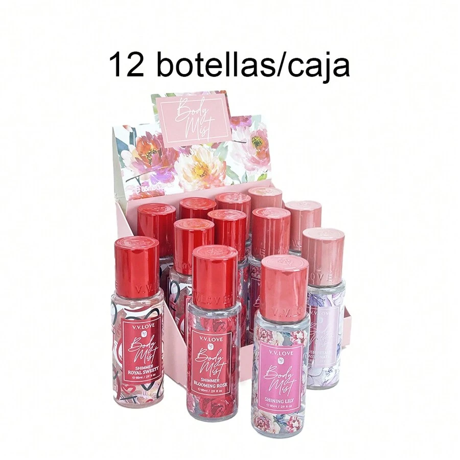85ml Body Mist Spray Perfume de larga duración para mujer,Regalos perfectos,Regalos navidad,Regalos San Valentín - 4 juegos mixtos (12 botellas) - Ver 1