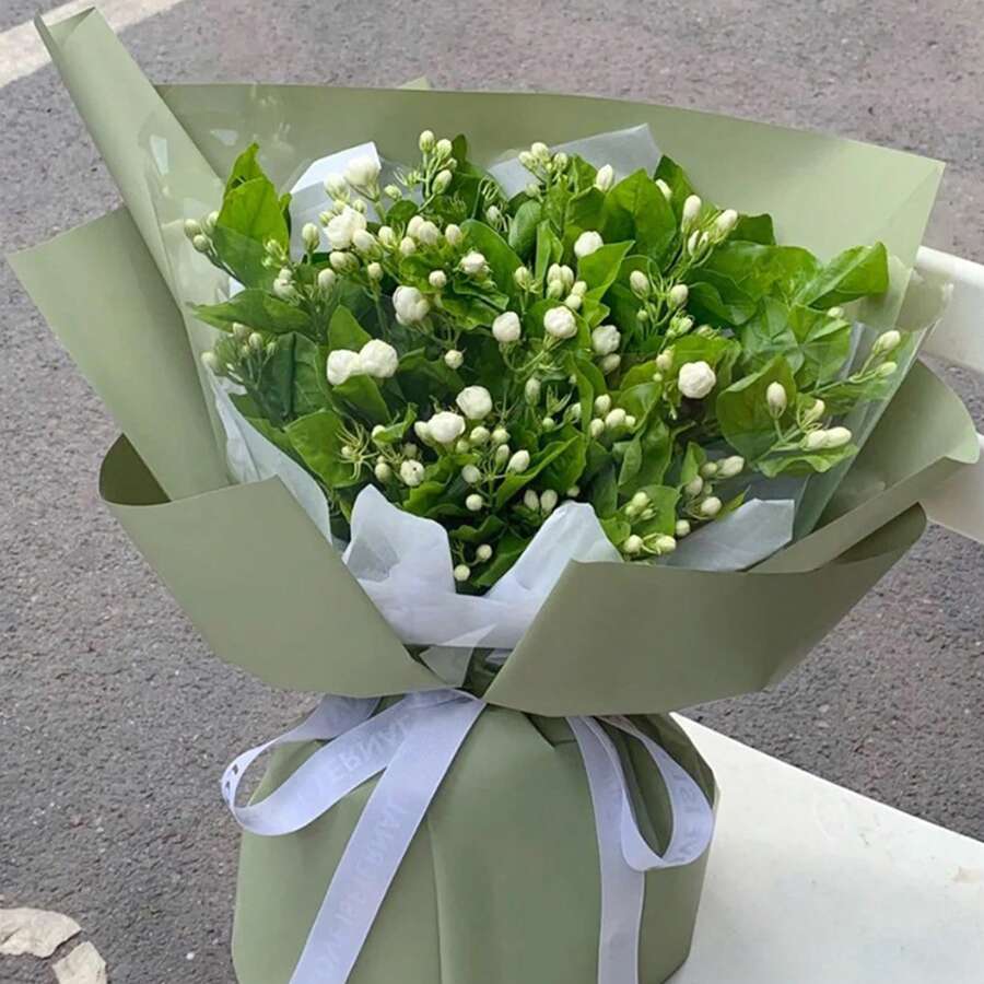 20 Sheets Waterproof Solid Color Flower Wrapping Paper, Solid Color Elegant Floral Supply Pack For Flower Shop Back To School Valentine Day