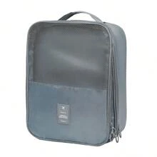 3-Pair Shoe Travel Bag, Travel Essentials Carry-On Luggage Accessories, Hanging Shoe Storage Bag, Large Capacity, Multi-Functional, Machine Washable, Space-Saving Suitcase Organizer, Durable Polyester, Multi-Compartment, Suitable For Shoes And Accessories, All Seasons
