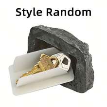 Outdoor Garden Hide-A-Key Fake Rock Decorative Key Holder Box - one-size - View 6