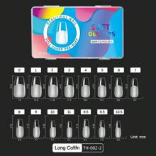 Half Matte Clear False Gel Nail Tips 15 Sizes, 300Pcs, Ultra Fit & Natural Full Cover Nail Tip For Nail Salons And DIY Nail Art Press On Nails Nail Supplies - Clear - View 12