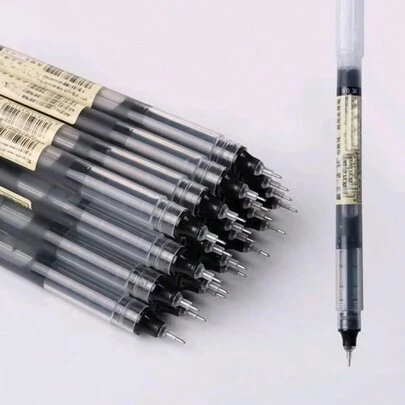 5 chiếc/10 chiếc/20 chiếc Lô Bút Gel Tài Chính Siêu Mịn Màu Đen Xanh Đỏ Mực Nạp Que Bút Gel Cho Trường Học Văn Phòng Phẩm Đồ Dùng Thi Cử Văn Phòng Phẩm Quay Lại Trường Học