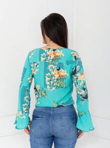 Women Blouses - 綠色 - 查看 4