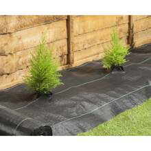 1pc Garden Landscape  Control Barrier, U-Shaped Lawn Landscape Staple, Ground Cloth, Heavy Duty Driveway Garden Mat, Polypropylene Garden Fabric, For Flowers, Vegetables, Lawn, Yard And Farm Planting, Black  Barrier