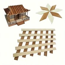 50 piezas de cintas de madera de bambú en natural/carbonizado - amigable de 30x1cm para manualidades, construcción de modelos y proyectos de bricolaje - Multicolor - Ver 6