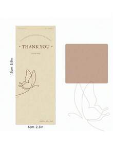 5 Sheets Simple Rectangle Stickers For Box Sealing, Gift Wrapping, Self-Adhesive Writable Labels - White - View 3