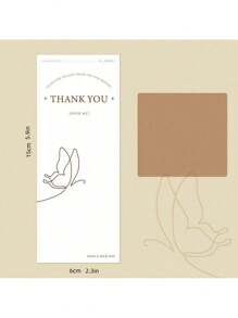 5 Sheets Simple Rectangle Stickers For Box Sealing, Gift Wrapping, Self-Adhesive Writable Labels - White - View 2