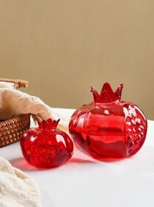 1 pièce Petit vase à fleurs vintage en verre en forme de grenade, décoration d'intérieur, vase à fleurs de bureau pour les arrangements floraux et la plantation aquatique, cadeau de fête