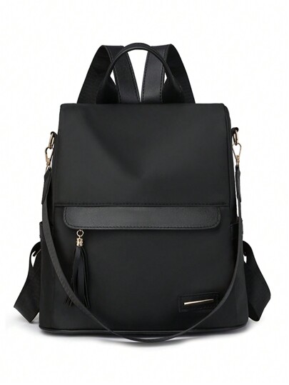 Fashionable Women Travel Backpack Large Capacity Anti-Theft Shoulder Bag With Multiple Carrying Options For Laptop And Street Style,Tready Backpack,Bag For School,Bag School,School Bag,Portable,Laptop Compartment,Large Capacity,For Teen Girls Women College Students,College,Middle School,High School,Outdoors,Travel,Outings,Elementary School,Office, School Supplies, School Backpack, Backpack For School, Back To School Backpack, School Bookbag, Back To School Bags, Waterproof, Lightweight, Business Casual, Suitable For Teen Girls Women College Students, White-Collar Workers, Rookies & White-Collar Workers, Perfect For Back To School, First Day Of School, Middle School, High School, Work, Business, Commute