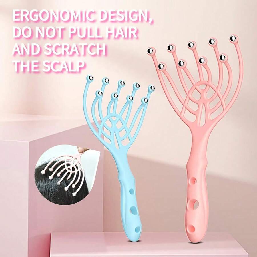 Máy mát xa da đầu cầm tay cầm tay SPA giúp tóc mọc nhanh, thư giãn sâu và giảm căng thẳng tại văn phòng và gia đình (9 móng vuốt) - Nhiều màu - Xem 1