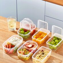 New Flip-Top Spice Container Fruit Preservation Box Kitchen Seasoning Storage Box Drawer-Style Condiment Container Home Kitchen Spice Dispenser Box - Clear - View 10