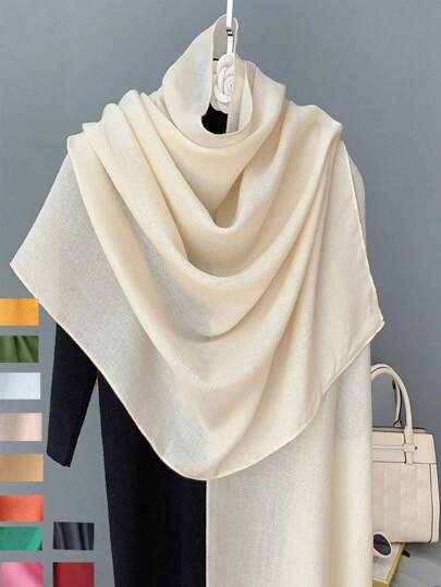 Nyankomst vår/sommar damscarf, koreansk stil vanlig sjal, solskyddsmedel nackskydd Lättviktsscarf Accessoarer dam