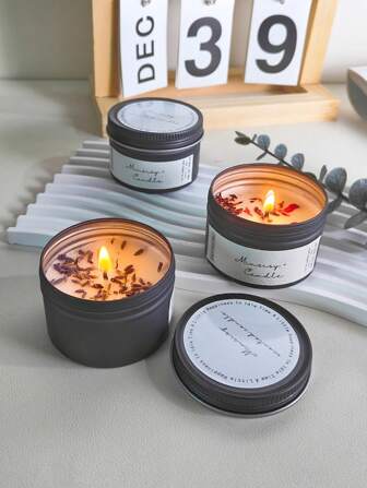 MINSISY 干花香氛蜡烛，卧室放松浪漫香氛蜡烛，100% 天然大豆蜡制成，奢华手工香薰蜡烛，可用于装饰、除臭、送礼，男女皆宜，生日/晚餐照明、求婚道具/辅助用品，以及放松身心。毕业季、家居装饰、圣诞节装饰、房间装饰、圣诞礼物等皆可考虑。