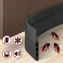 50 毫米 3 孔門底防噪音防風條、臥室密封防護門間隙阻擋器、防風防塵、隔熱和害蟲防治