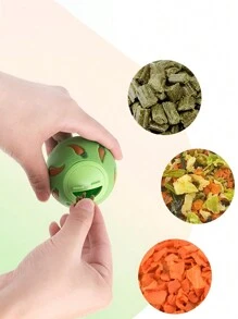 1pc Bunny, Hamster, Sugar Glider Slow Feeder, Carrot Design Intelligence Pet Toy, Food Dispenser, Suitable For Small Pets; 1pc Pet Tunnel, Telescopic Tube, Ferret Supplies, Hamster Toy - Multicolor - View 3