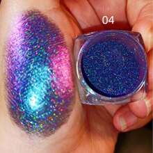 1 件光学角度变色指甲油粉，全息彩虹变色指甲闪光粉，适用于指甲装饰 - 彩色 - 查看 5