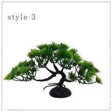 Artificial Pine Tree, Bamboo, Watergrass, Pot Plant Fish Tank Decoration, Aquarium Ornament, Landscape Sculpture