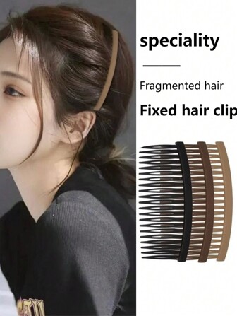 1/2/3 新款香蕉发梳，来自欧美，时尚发梳、发夹和发卡，简约慵懒发爪，新款断发造型发夹，头发整理和发箍固定工具，发饰、美发工具，卷发饰品，秋季旅行，美发工具，美发用品，秋季，女士发饰，美发工具，美发用品，用品，美容配件，礼物，旅行，女士礼物，美发用品，圣诞礼物