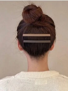 1/2/3 New Banana Hair Side Combs From Europe And America, Fashionable Comb And Hair Clips & Barrettes, Simple And Slouchy Hair Claws, New Broken Hair Styling Pins, Hair Sorting And Hair Hoop Gripping Tool