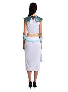 Bộ trang phục lễ hội dành cho nữ Ai Cập với nữ hoàng nhập vai của Hy Lạp và Ai Cập để biểu diễn cho bữa tiệc dành cho người lớn - trắng - Xem 2