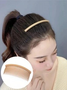 1/2/3 New Banana Hair Side Combs From Europe And America, Fashionable Comb And Hair Clips & Barrettes, Simple And Slouchy Hair Claws, New Broken Hair Styling Pins, Hair Sorting And Hair Hoop Gripping Tool