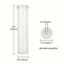 5/20/50pcs Flower Water Tubes 2.8 Inch Plastic Water Tubes For Flowers Floral Vials With Caps For Decoration Flower Arrangement Gifts Birthday Graduation Home Decor Vase Room Decor Flower Vase Glass Vase