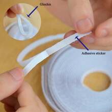 Cortina de red blanca para mosquitos y moscas para interiores de casa con cinta autoadhesiva para ventanas y puertas de cocina - Blanco - Ver 5