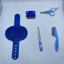 Kit de cuidado para conejos de 5 piezas, incluye cepillo para conejo, cortauñas para conejo, lima de uñas para conejo, peine para mascotas, adecuado para hámsters - Multicolor - Ver 8