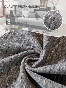 1入單人位全季通用沙發坐墊，現代風格防滑沙發墊，客廳沙發保護墊，適用於L形沙發和1-4人座沙發 - 深灰色 - 查看 5