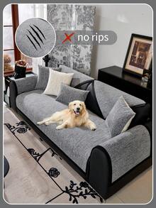 1入單人位全季通用沙發坐墊，現代風格防滑沙發墊，客廳沙發保護墊，適用於L形沙發和1-4人座沙發 - 深灰色 - 查看 4