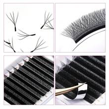 FADVAN 6D/8D/10D W Lashes Double Layer W Shape Lash Extensions Natural Soft Volume Fan Eyelashes Premade Volume Fan Lashes - Black - View 6