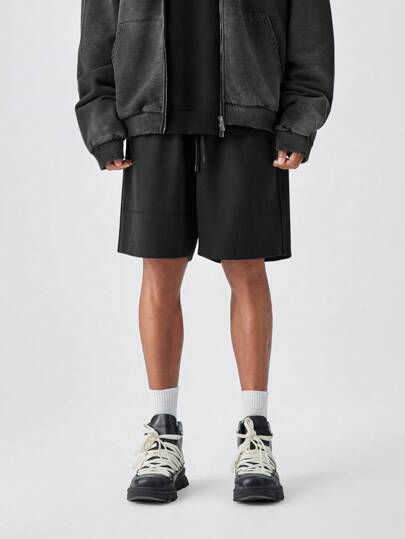 BODYDREAM BODYDREAM Herren Lässig shorts mit gesticktem Logo, lockerer Sitz, amerikanischer Sportstil, Bermuda Shorts