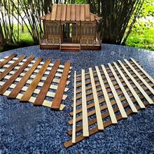 50 piezas de cintas de madera de bambú en natural/carbonizado - amigable de 30x1cm para manualidades, construcción de modelos y proyectos de bricolaje - Multicolor - Ver 5