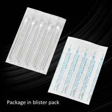 5pcs Disposable Sterile Body Piercing Needles 12G 14G 16G 18G 20G Tattoo Needle For Navel Nipple Lip Ring Kit Surgical Tools