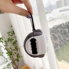 Apple Shark-Shaped Earphone Case Protective Cover + Mountaineering Buckle Compatible With Airpods 1/2 Airpods Pro Airpods 3