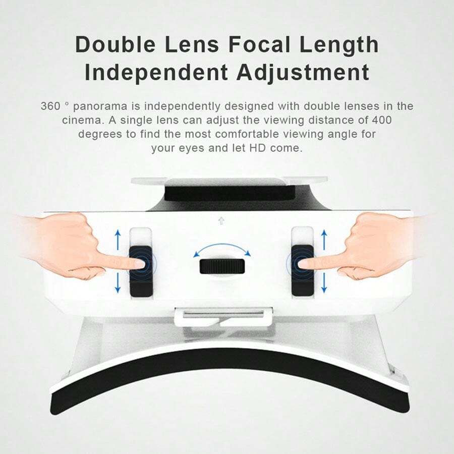 1 Stück 3D VR Brille für Smartphones, 3D Filme und virtuelle Realität Spiele mit