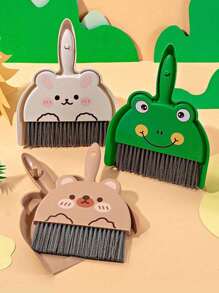 1 set Mini escoba y recogedor, juego de herramientas de limpieza de escritorio para el hogar, limpieza de mascotas - Multicolor - Ver 6