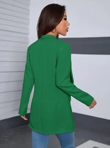 Women Blazers - Green - View 4