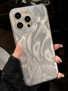 GUCADI Silver Feathered IMD Anti-Fall Case Compatible With IPhone, Lightweight, Luxurious And High-End Feel - Multicolor - View 3