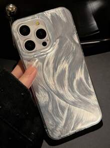 GUCADI Silver Feathered IMD Anti-Fall Case Compatible With IPhone, Lightweight, Luxurious And High-End Feel - Multicolor - View 2