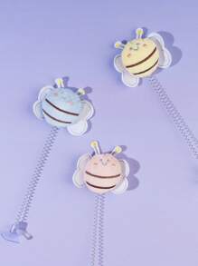 1 pièce Jouet pour chat avec décoration en peluche de bourdon, compagnon de jeu pour chats. Si la ventouse perd son adhérence, lavez-la pour une meilleure utilisation. Recommandé pour une utilisation sur les surfaces en verre.