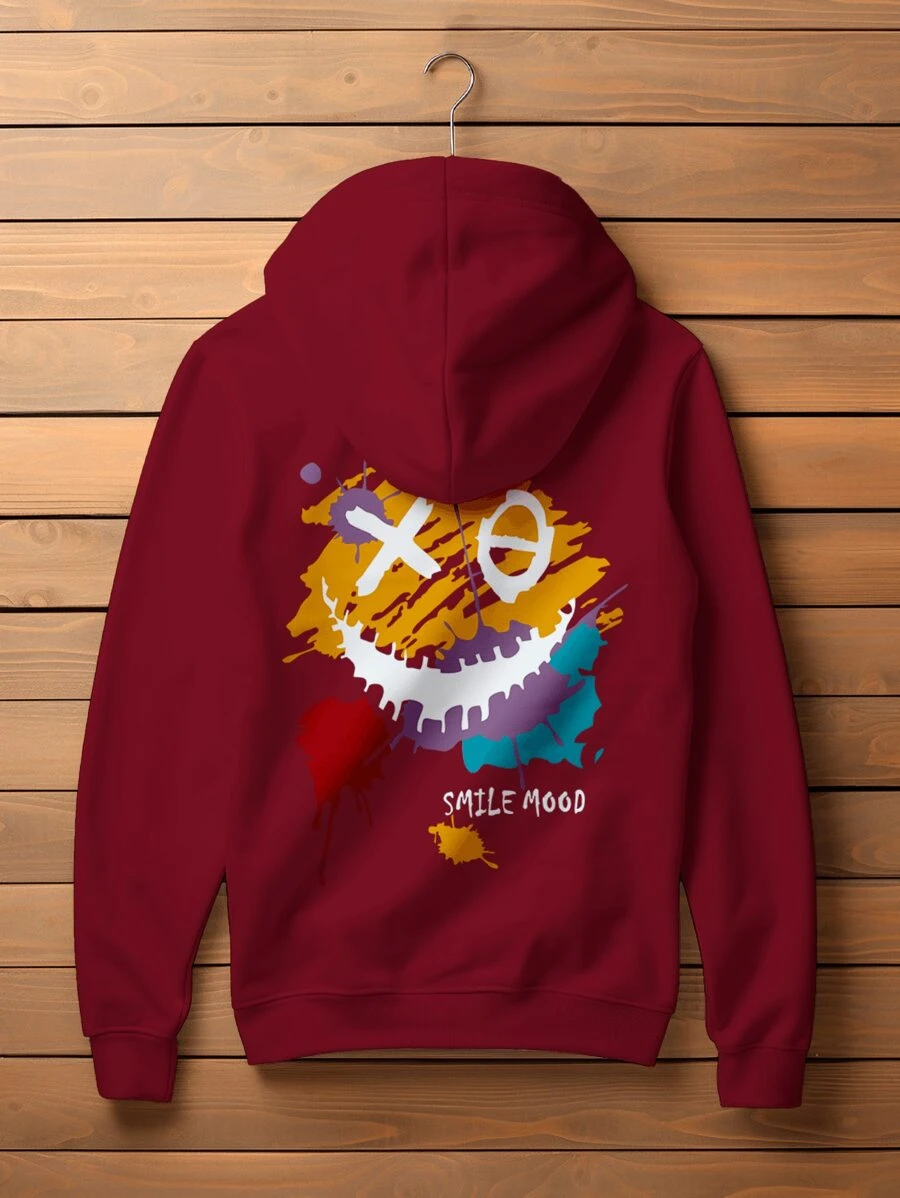 Men Sweatshirts - 紫紅色 - 查看 1