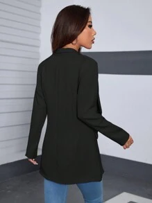 Women Blazers - Black - View 6