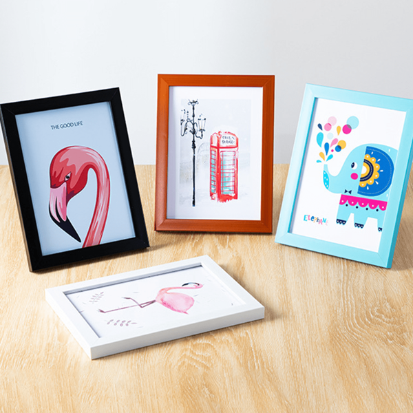 1 peça Suporte de Moldura de Foto Criativa e Simples de Resina de 5 Polegadas com Múltiplas Cores, Armário Criativo de Molduras de Foto Pendurado na Parede