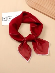 1入身女士70cm單色雲紋頭巾斗篷，適合達芙妮Cosplay、派對、日常穿著 - 白色 - 查看 5